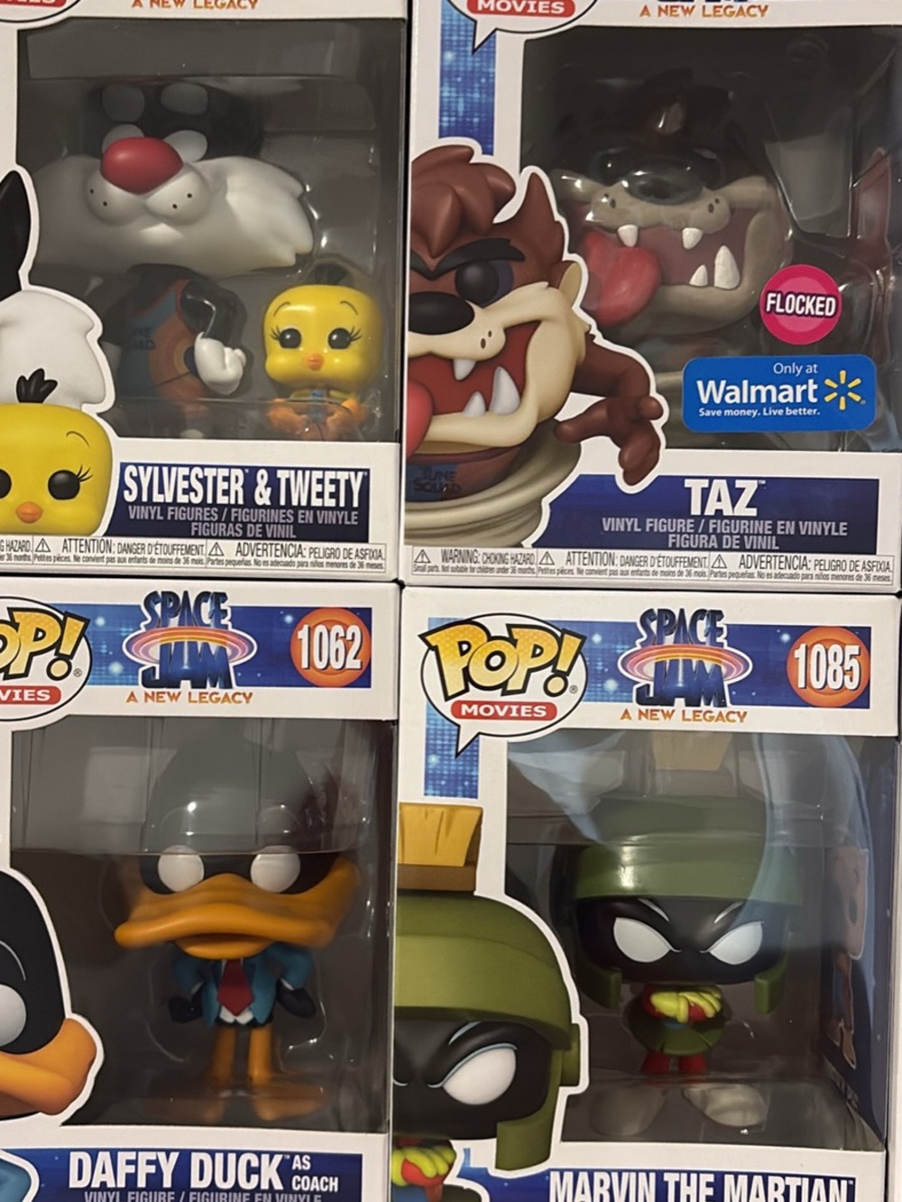 Funko Space Jam  12 Vinyl Figures and Gane - u open boxes